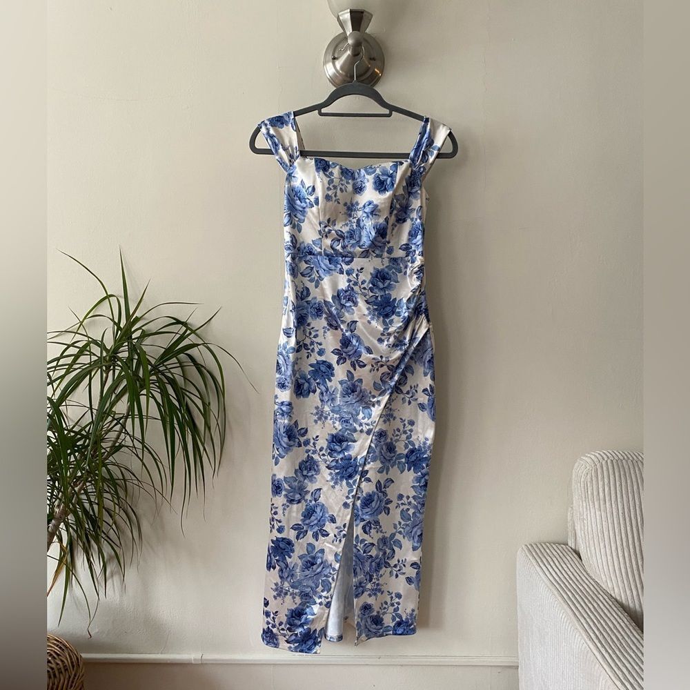 Speechless Blue White Floral Dress Juniors Size 3 Summer Garden Party Brunch Dre
